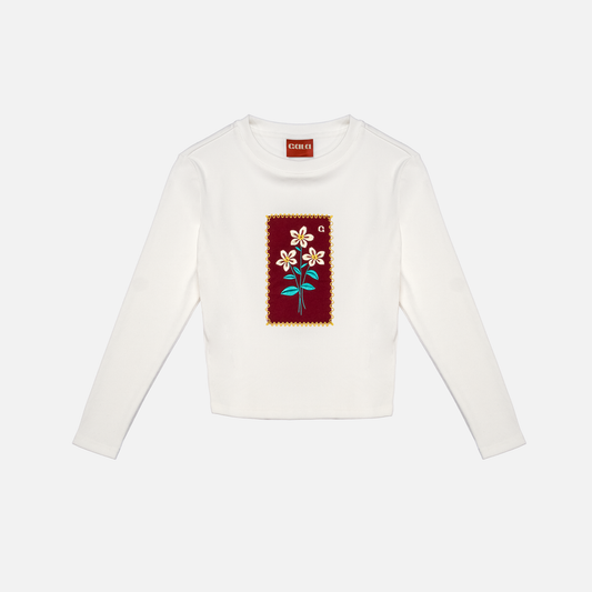 stamp baby tee