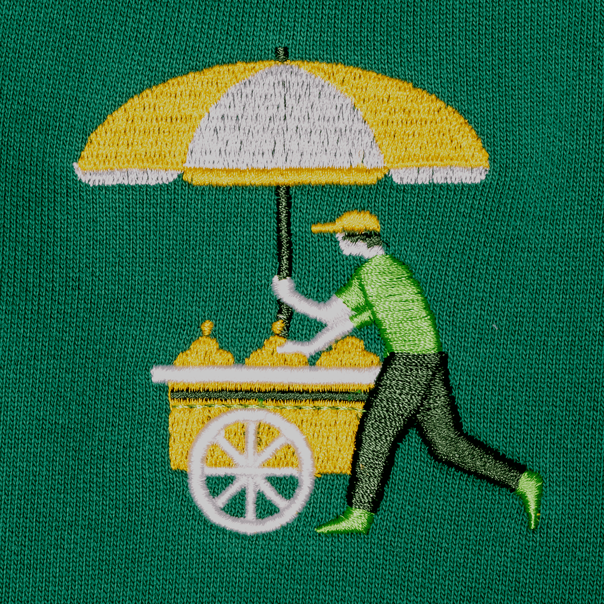 scoop green sweater
